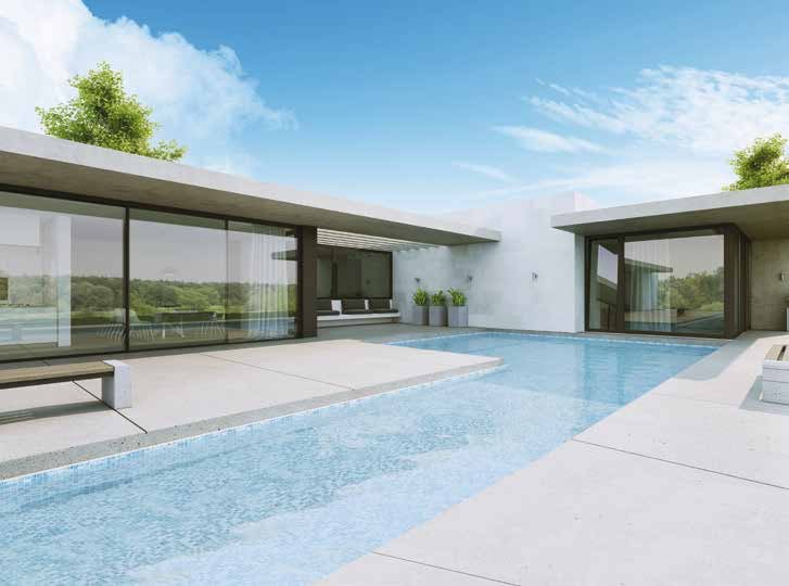 Aluprof MB-79N in een moderne woning, officieel leafletbeeld